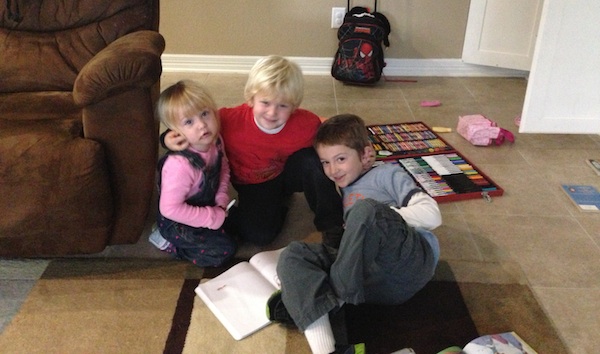 My sister's kids: Maggie, Auggy and Jack.